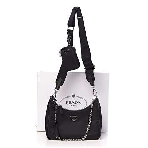 prada re edition 2005 shoulder bag nylon black price|prada 2005 re edition nylon.